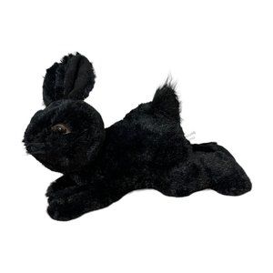 Purr-Fection McMenamins Edgefield Black Bunny Rabbit Plush Stuffed Animal VTG